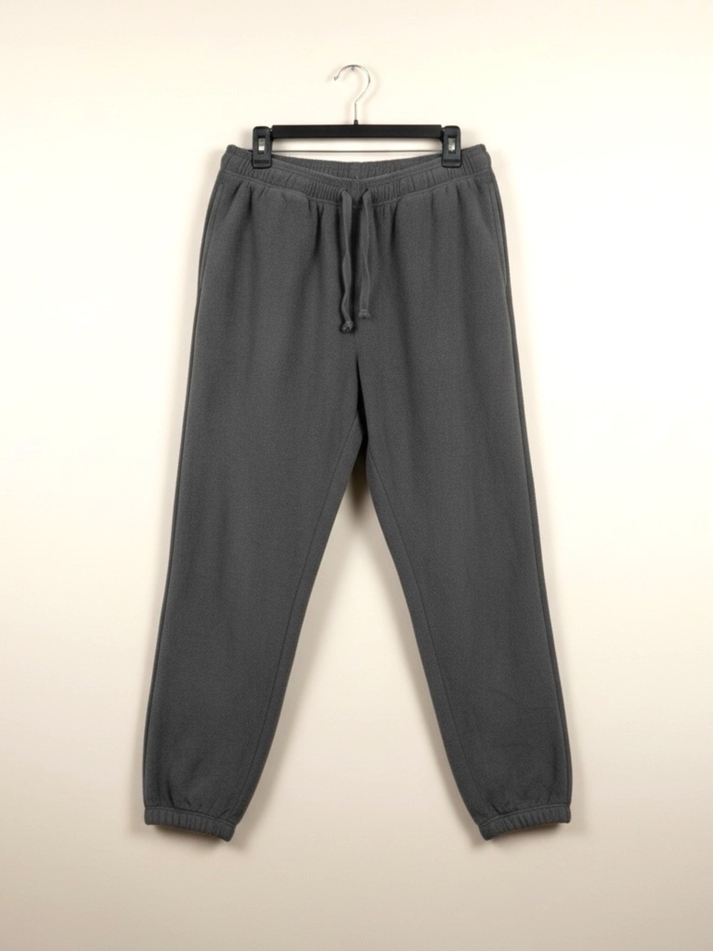 Gap Men's Gray Fleece Jogger Pants - Comfortable Everyday Wear
